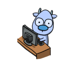 Blue Deer sticker #15640429
