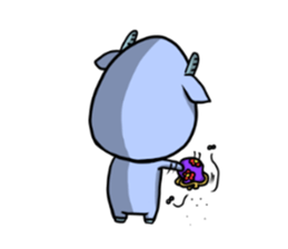 Blue Deer sticker #15640433
