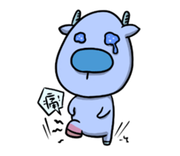 Blue Deer sticker #15640435