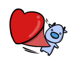 Blue Deer sticker #15640436