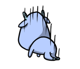 Blue Deer sticker #15640438