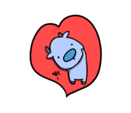 Blue Deer sticker #15640439