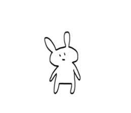 simple rabbits sticker #15641363