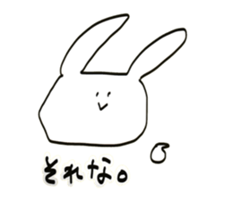 simple rabbits sticker #15641366