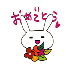 simple rabbits sticker #15641390