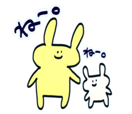simple rabbits sticker #15641392