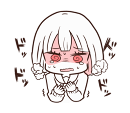 High school student with uneasy feelings sticker #15642968