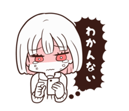 High school student with uneasy feelings sticker #15642974