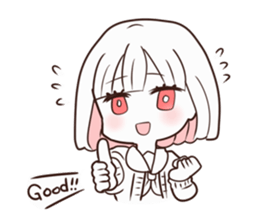 High school student with uneasy feelings sticker #15642980