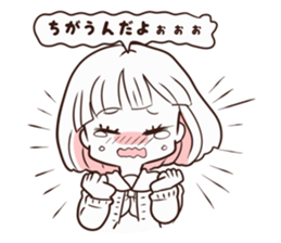 High school student with uneasy feelings sticker #15642988