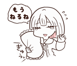 High school student with uneasy feelings sticker #15642993