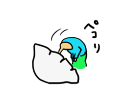 Japanese dumplings cute sticker #15643046