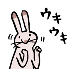 Cheerfully RoseGreyRabbit sticker #15643258