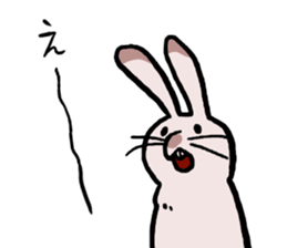 Cheerfully RoseGreyRabbit sticker #15643278