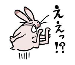 Cheerfully RoseGreyRabbit sticker #15643279