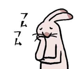 Cheerfully RoseGreyRabbit sticker #15643281