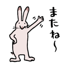 Cheerfully RoseGreyRabbit sticker #15643295
