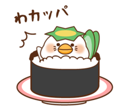 Stinging tongue seal sushi2 sticker #15645045