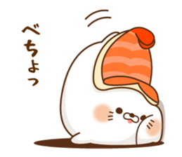 Stinging tongue seal sushi2 sticker #15645049