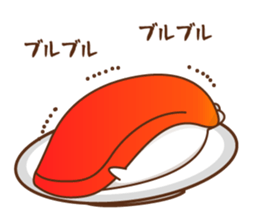 Stinging tongue seal sushi2 sticker #15645054