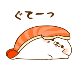 Stinging tongue seal sushi2 sticker #15645060