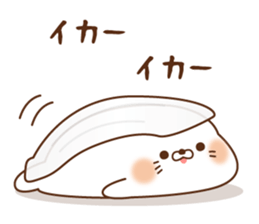 Stinging tongue seal sushi2 sticker #15645063