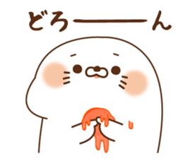 Stinging tongue seal sushi2 sticker #15645076