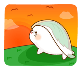 Stinging tongue seal sushi2 sticker #15645078