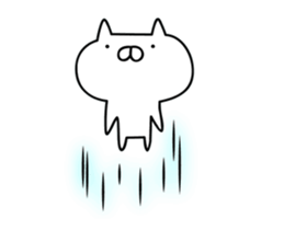 It moves cute! Cat bunny.6nd sticker #15645104