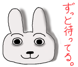 rabbit of the darkness sticker #15646267