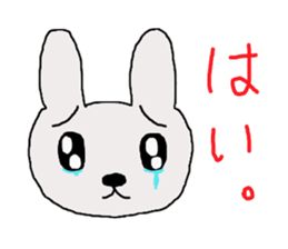 rabbit of the darkness sticker #15646270