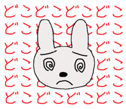rabbit of the darkness sticker #15646278