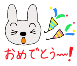 rabbit of the darkness sticker #15646299