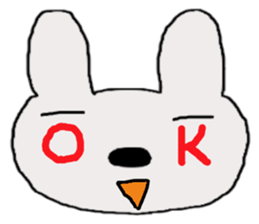 rabbit of the darkness sticker #15646301