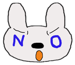 rabbit of the darkness sticker #15646302