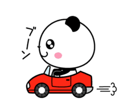 Animation version of cute panda sticker #15646412