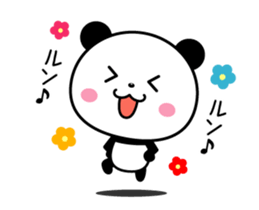 Animation version of cute panda sticker #15646418