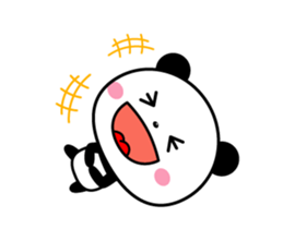 Animation version of cute panda sticker #15646422
