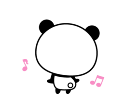 Animation version of cute panda sticker #15646432