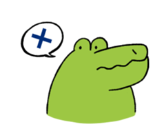 A funny crocodile 4 sticker #15647595