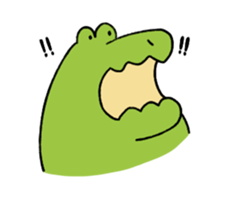 A funny crocodile 4 sticker #15647596