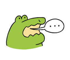A funny crocodile 4 sticker #15647598