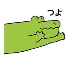 A funny crocodile 4 sticker #15647609
