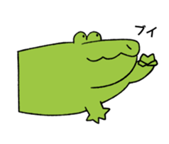 A funny crocodile 4 sticker #15647612