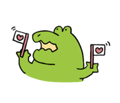 A funny crocodile 4 sticker #15647613
