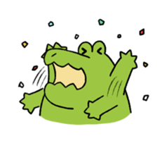 A funny crocodile 4 sticker #15647614