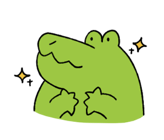 A funny crocodile 4 sticker #15647622