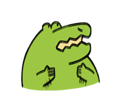 A funny crocodile 4 sticker #15647624