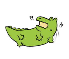 A funny crocodile 4 sticker #15647629