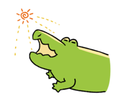 A funny crocodile 4 sticker #15647630